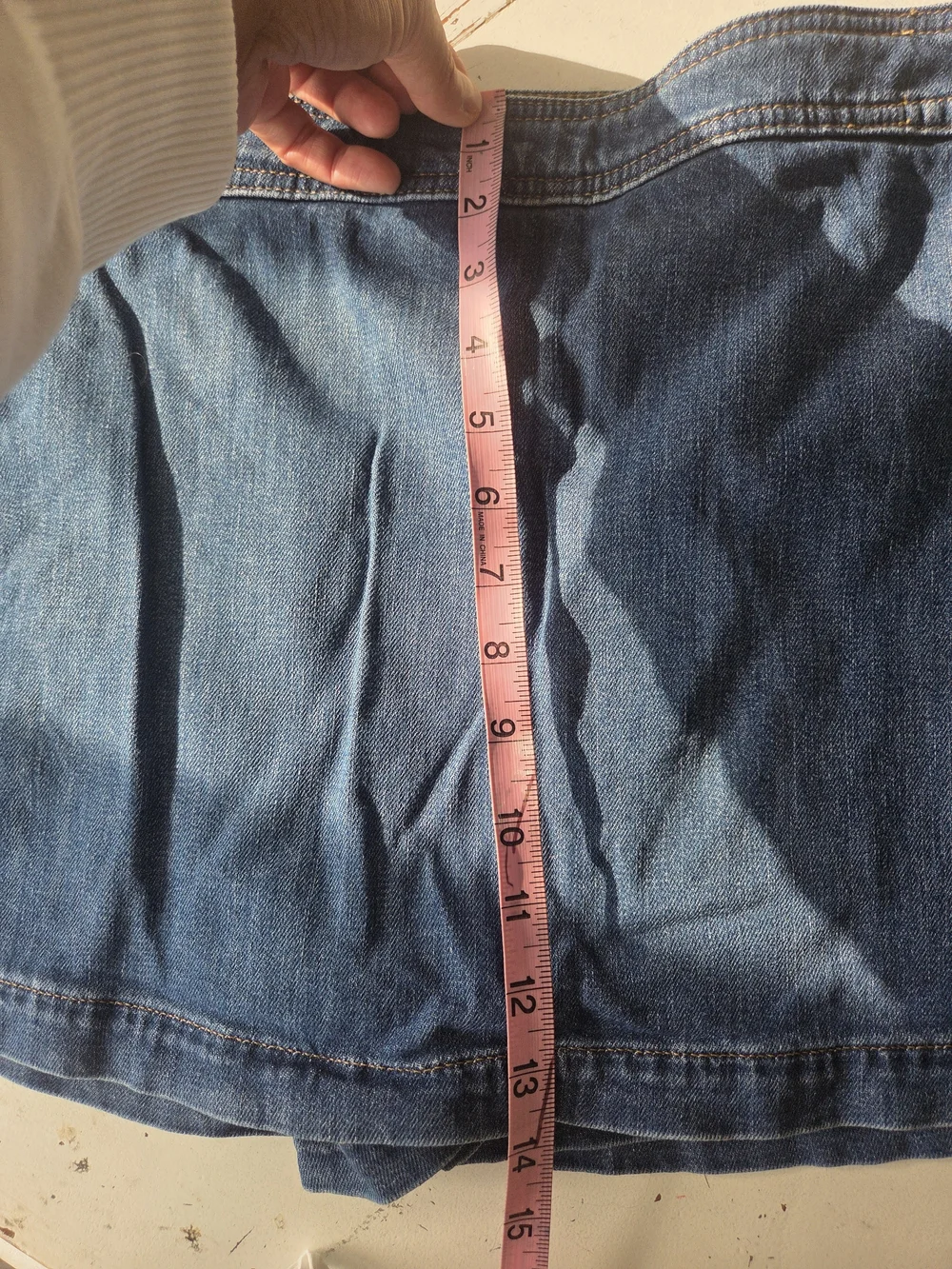 JCREW 10 Skort Medium Denim Wash